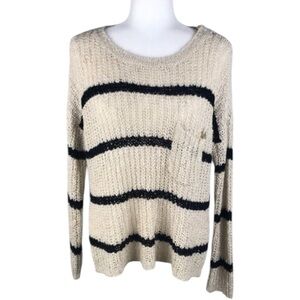 Charlotte Russe Striped Pullover Sweater Size M